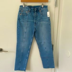 Gap High Rise Cheeky Straight Jeans with Washwell
